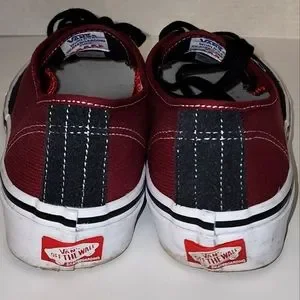 Vans Men\'s Skate Authentic Asphalt Pomegranate Suede Canvas shoes Sizes NIB VANS Skate Authentic MEN main image 4